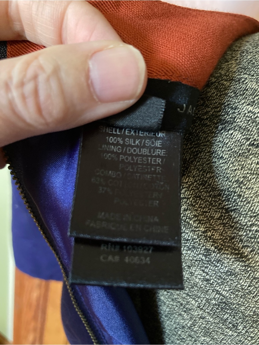 Marc Jacobs silk two-tone shift dress size 2 - Picture 3 of 5